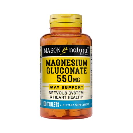 Mason Natural Magnesium Gluconate 550mg 100 Tablets