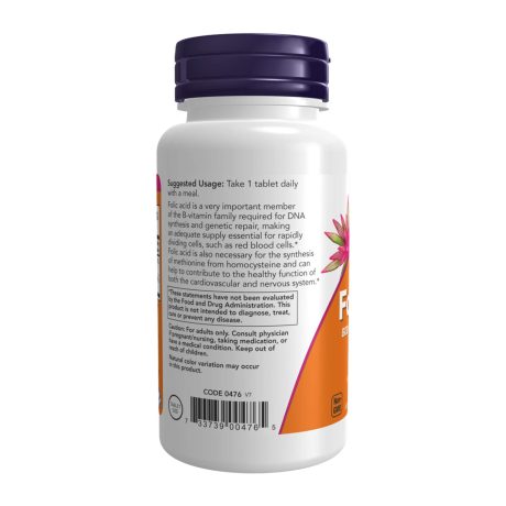 Folic Acid Now Supplement + B12