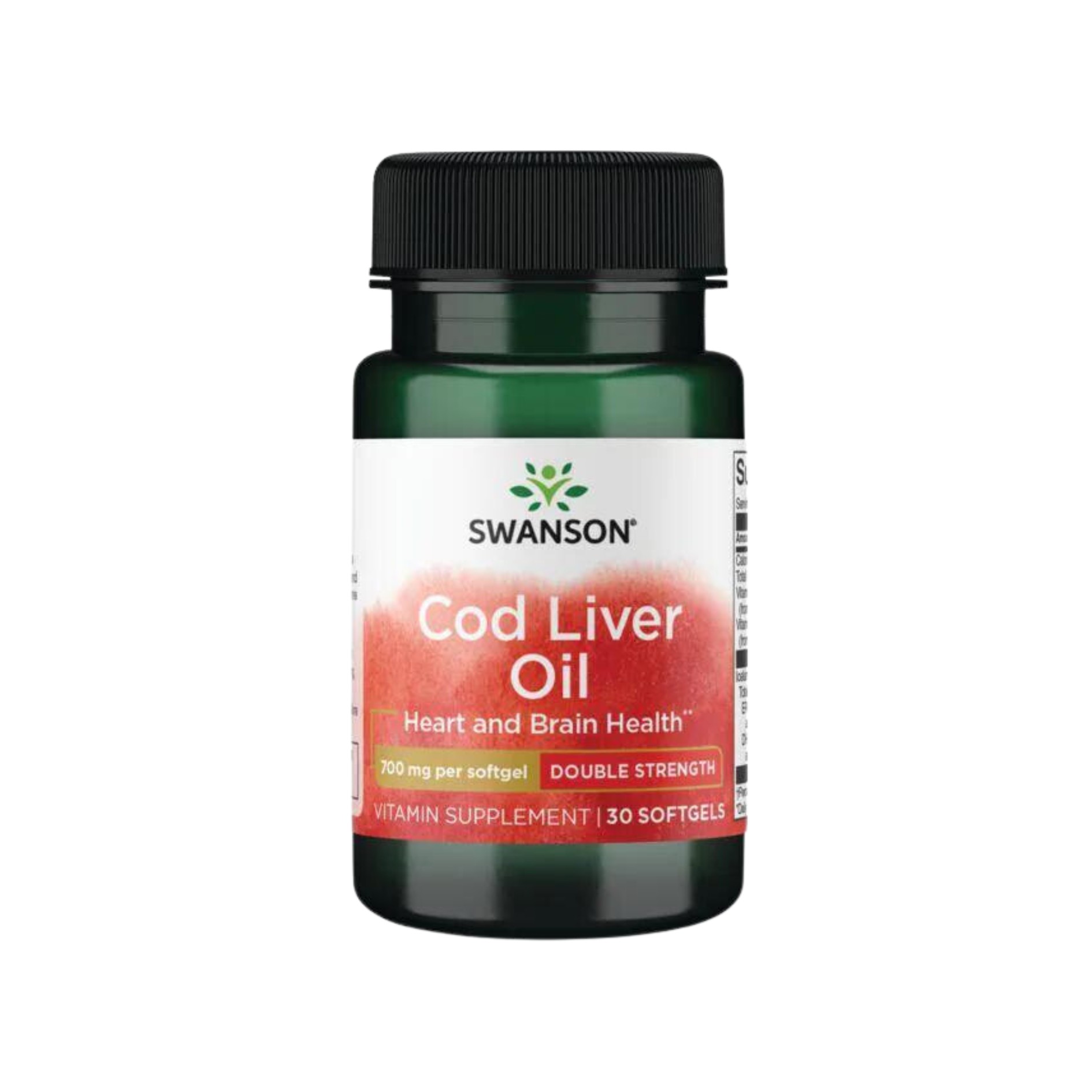 Cod Liver Oil Double Strength Swanson With Omega 3 Fatty Acids