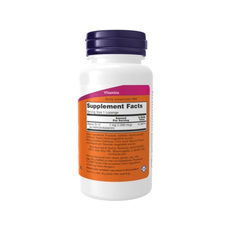 Now Methyl B-12, Vitamin B12 Supplement Facts