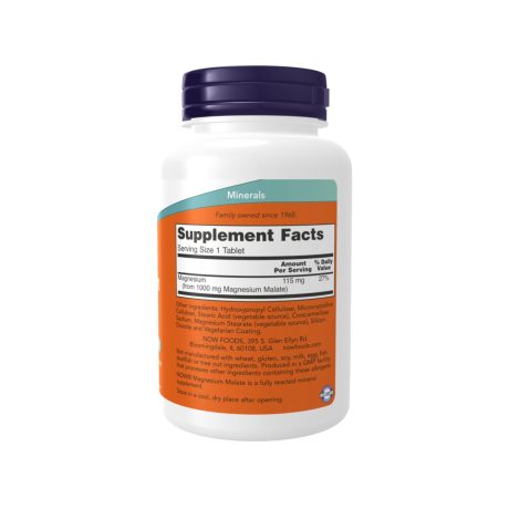 Magnesium Malate Supplement Supplement Facts