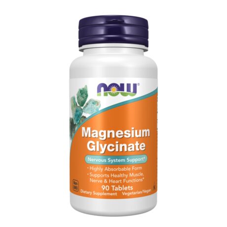 Magnesium Glycinate Now Tablets 90 Tablets
