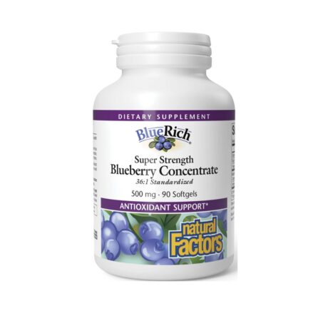 Natural Factors Blueberry Concentrate BlueRich Super Strength