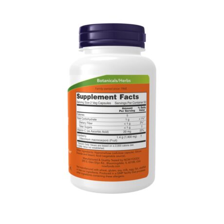 Now Cranberry 100 Veg Caps Supplement Facts