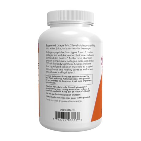 Now Collagen Peptides Type 1 & 3 Powder 227 Grams Info