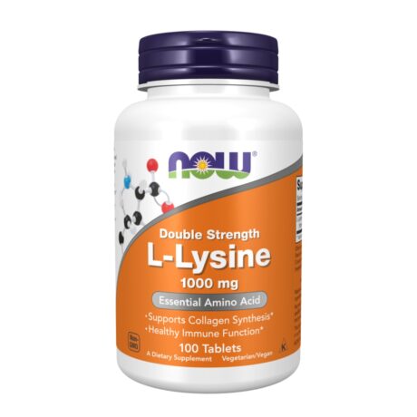 Now L-Lysine Double Strength 1000mg Tablets 100 Tablets