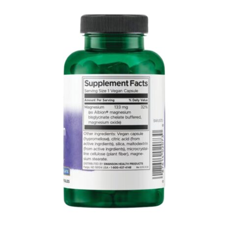 Swanson Albion Magnesium Glycinate Info