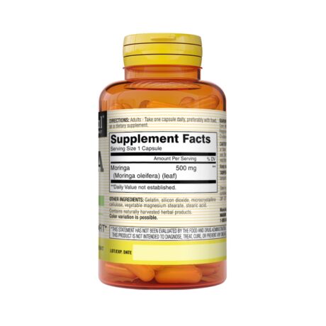 Mason Natural Moringa 500 mg 60 Capsules Info