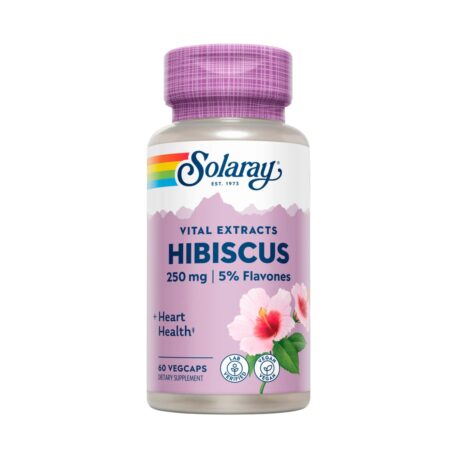 Solaray Hibiscus Flower Extract 250mg 60 Veg Caps