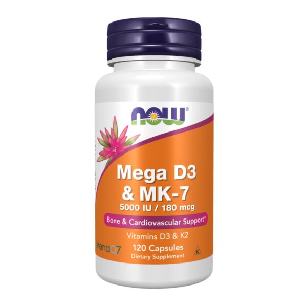 733739003867-Now Mega D3 5000iu K2 180Mcg MK7 120 Capsules