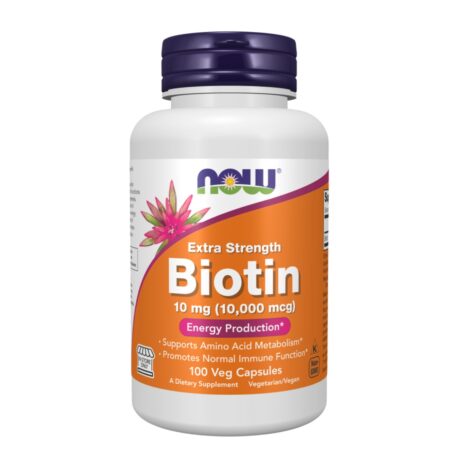 Now Biotin Extra Strength 10mg 100 Veg Capsules
